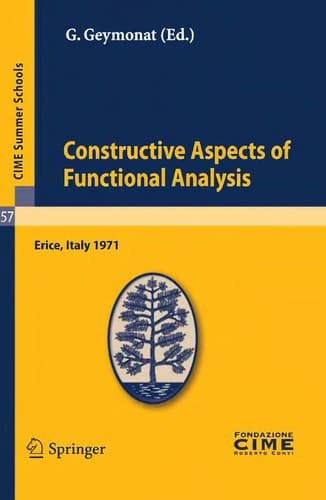 Tapa de Constructive Aspects of Functional Analysis