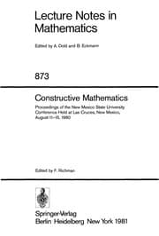 Tapa de Constructive mathematics