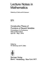 Tapa de Constructive theory of functions of several variables