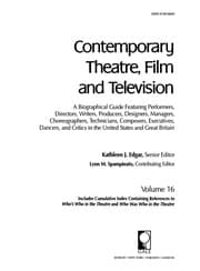 Tapa de Contemporary theatre, film and television