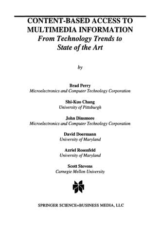 Tapa de Content-Based Access to Multimedia Information