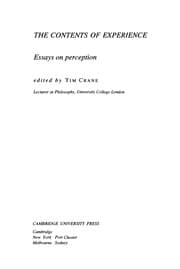 Tapa de The contents of experience