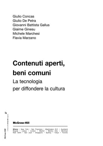Tapa de Contenuti aperti, beni comuni