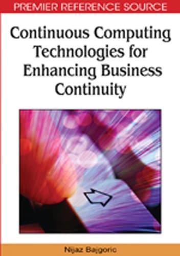 Tapa de Continuous computing technologies for enhancing business continuity