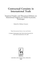Tapa de Contractual certainty in international trade