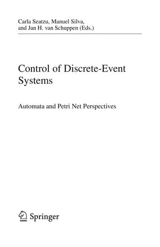 Tapa de Control of Discrete-Event Systems