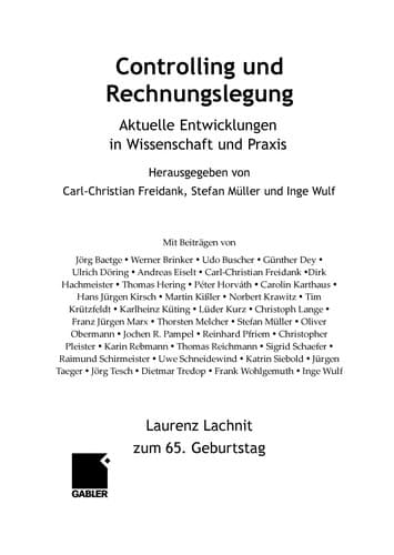 Tapa de Controlling und Rechnungslegung