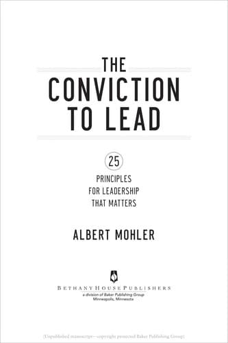Tapa de The conviction to lead