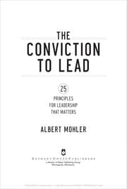Tapa de The conviction to lead