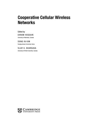 Tapa de Cooperative cellular wireless networks