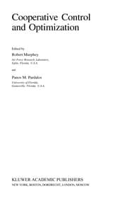 Tapa de Cooperative control and optimization