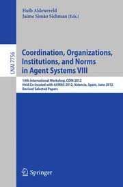Tapa de Coordination, Organizations, Institutions, and Norms in Agent Systems VIII