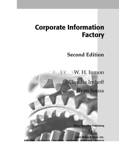 Tapa de Corporate information factory