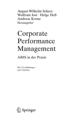 Tapa de Corporate Performance Management