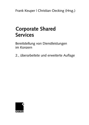 Tapa de Corporate shared services