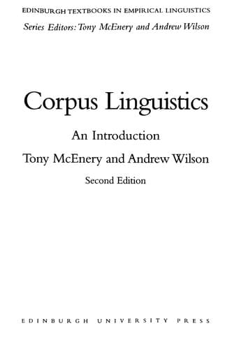 Tapa de Corpus linguistics