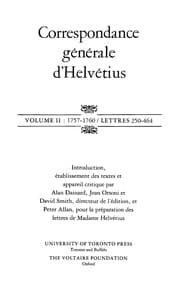 Tapa de Correspondance générale d'Helvétius