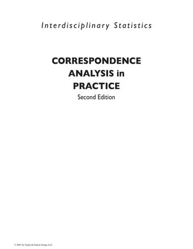 Tapa de Correspondence Analysis in Practice