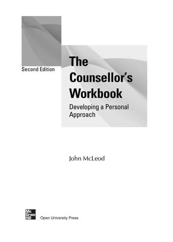 Tapa de The counsellor's workbook