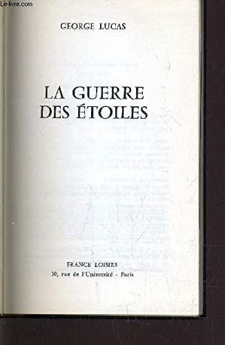 Tapa de La guerre des étoiles