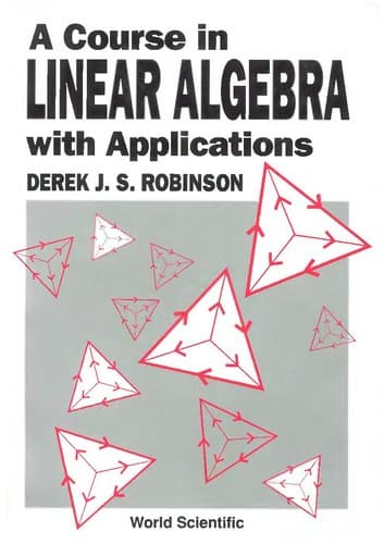 Tapa de A Course in linear algebra with applications