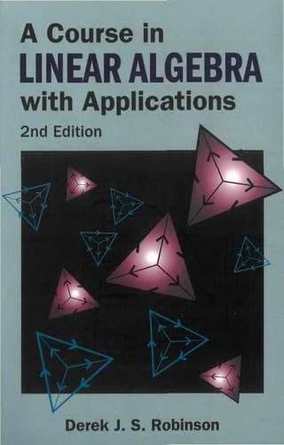 Tapa de A course in linear algebra with applications