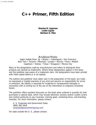 Tapa de C++ primer