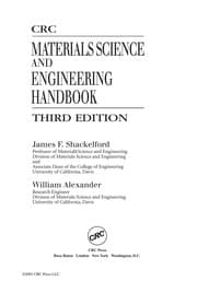 Tapa de CRC materials science and engineering handbook