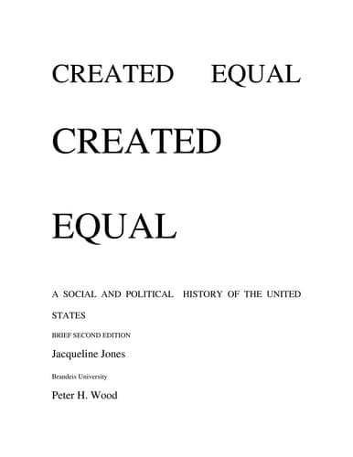 Tapa de Created equal