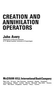 Tapa de Creation and annihilation operators