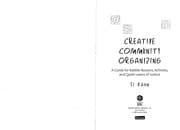 Tapa de Creative community organizing