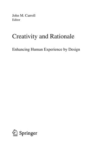 Tapa de Creativity and Rationale