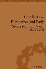 Tapa de Credibility in Elizabethan and early Stuart military news