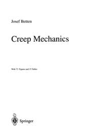 Tapa de Creep Mechanics