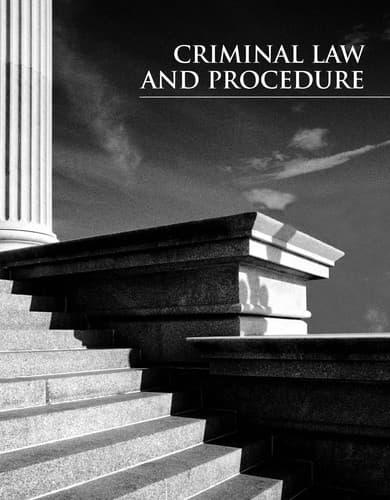 Tapa de Criminal law and procedure