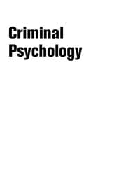 Tapa de Criminal Psychology