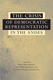 Tapa de The crisis of democratic representation in the Andes