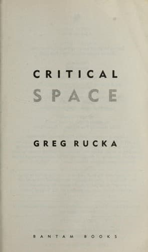 Tapa de Critical space