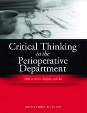 Tapa de Critical thinking in the perioperative department