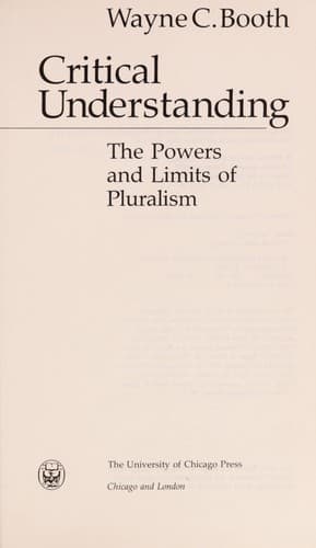 Tapa de Critical understanding