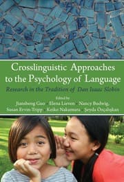 Tapa de Crosslinguistic approaches to the psychology of language