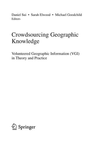 Tapa de Crowdsourcing Geographic Knowledge