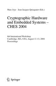 Tapa de Cryptographic Hardware and Embedded Systems - CHES 2004 00