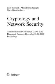 Tapa de Cryptology and Network Security