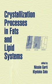 Tapa de Crystallization processes in fats and lipid systems