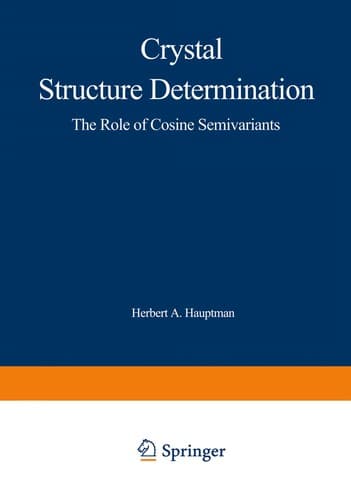Tapa de Crystal Structure Determination