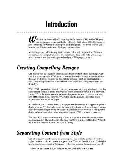 Tapa de CSS Web Design For Dummies