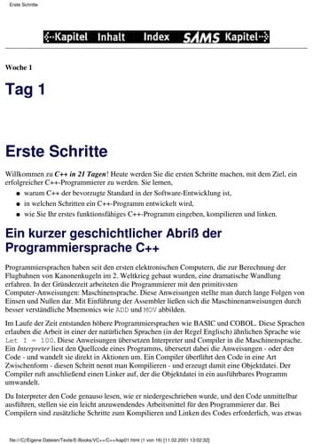 Tapa de C++ in 21 Tagen
