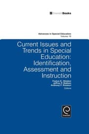 Tapa de Current issues and trends in special education