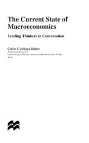 Tapa de The current state of macroeconomics